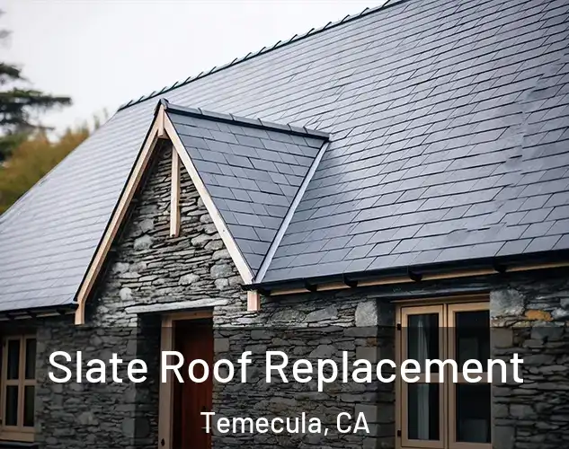  Slate Roof Replacement Temecula, CA